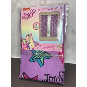 2021 NIB Nickelodeon Jo Jo Siwa Kids One Pair Window Panels 82 In. x 63 In.